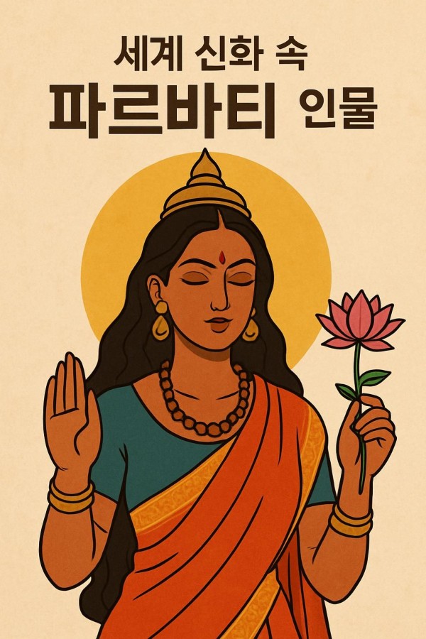 파르바티 여신의 화려한 이미지